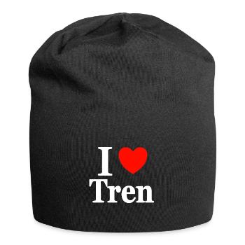 I Love Tren Bodybuilding Bodybuilder Strength Athletes - Jersey Beanie - black - Front