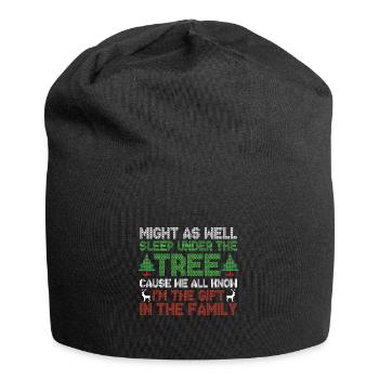 All know i'm the gift in the family - Bonnet en jersey - noir - Devant