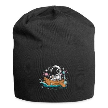 An Astronaut Boating Paddle Boat - Jersey Beanie - black - Front