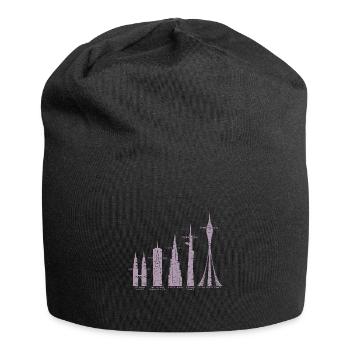 Les plus hauts gratte-ciel Nuages Bâtiments Méga tours - Bonnet en jersey - noir - Devant