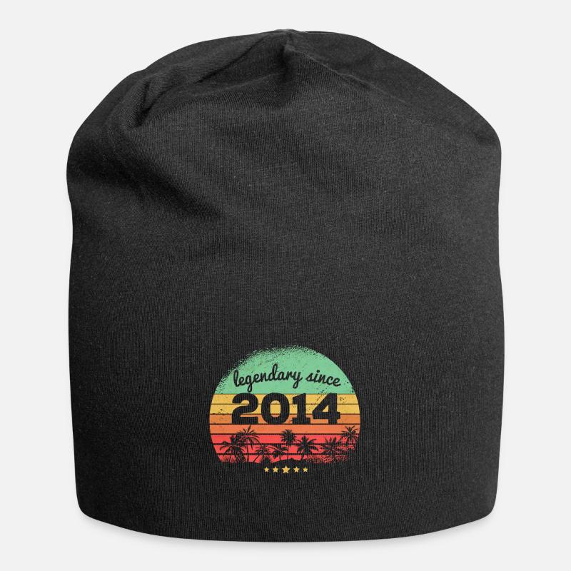 Legendary Since 2014 9. Geburtstag - Jersey-Beanie - Schwarz