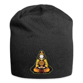 Buddha in Yoga Position - Jersey Beanie - black - Front