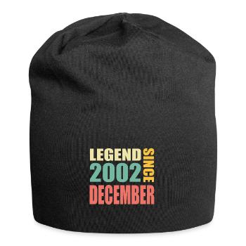 21. Geburtstag Dezember Jahrgang 2002 Vintage - Jersey-Beanie - Schwarz - Vorne