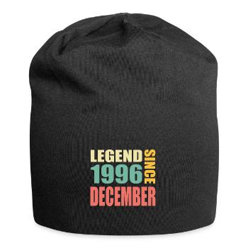 27th birthday December vintage 1996 vintage - Jersey Beanie - black - Front