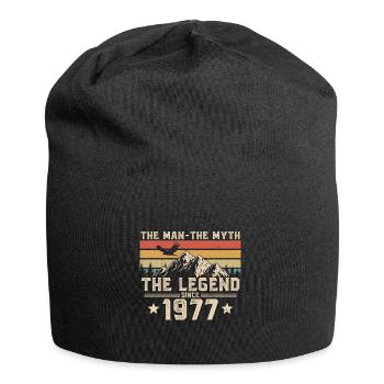 1977 Vintage né homme mythe légende - Bonnet en jersey - noir - Devant