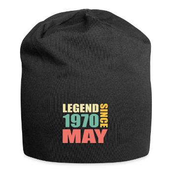54. Geburtstag Mai Jahrgang 1970 Geschenkidee - Jersey-Beanie - Schwarz - Vorne