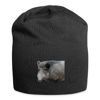 Wild boar Wild boar Pig Sow Pigs - Jersey Beanie - black - Front