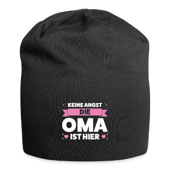 Oma Großmutter Großmütter Geschenk - Jersey-Beanie - Schwarz - Vorne