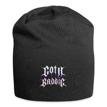 Goth Baddie! Goth Girl Gothic Aesthetic - Jersey Beanie - black - Front