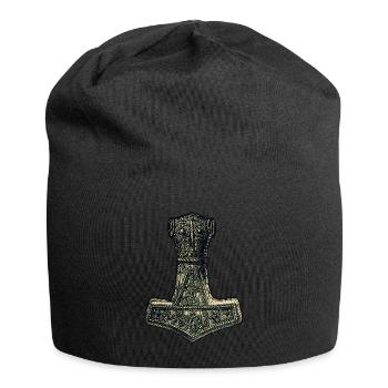 Original Thors Hammer Viking Celtic Symbol - Jersey Beanie - black - Front