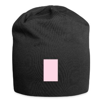 Pink Rectangle Square Square Template for Design - Jersey Beanie - black - Front