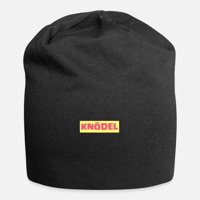 Knödel - Jersey-Beanie - Schwarz