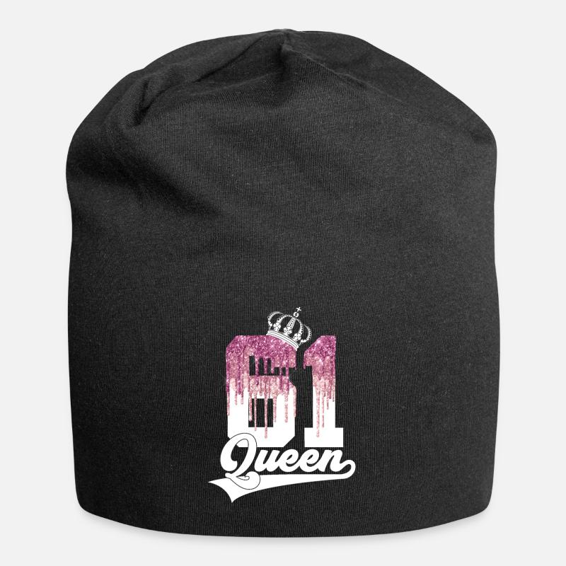65. GEBURTSTAG 1961 QUEEN 61 - Jersey-Beanie - Schwarz