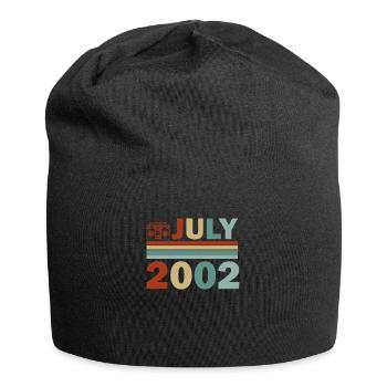 20. Geburtstag Juli Jahrgang 2002 Geschenkidee - Jersey-Beanie - Schwarz - Vorne