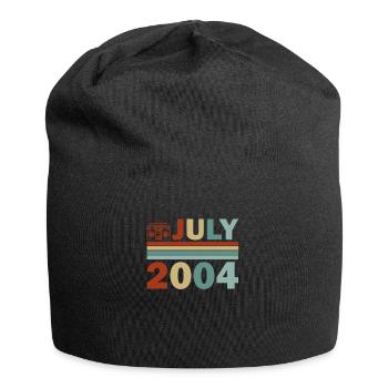 18th birthday July vintage 2004 gift idea - Jersey Beanie - black - Front
