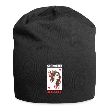 Godmother Aunt Godmother Baptismal Godchild - Jersey Beanie - black - Front