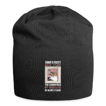 Godmother Aunt Godmother Baptismal Godchild - Jersey Beanie - black - Front