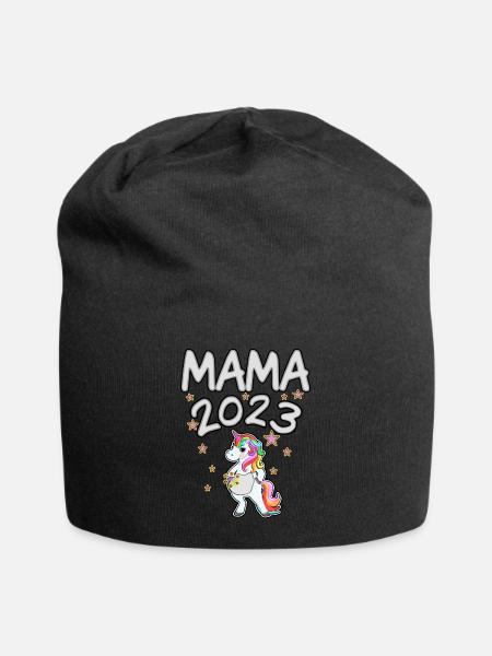 Mama 2023 - Jersey-Beanie - Schwarz
