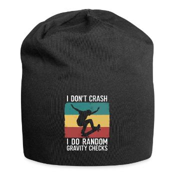 Skateboarding Skater Skateboard Skateboarder - Jersey Beanie - black - Front