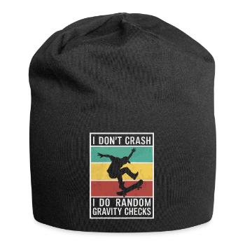 Skateboarding Skater Skateboard Skateboarder - Jersey Beanie - black - Front