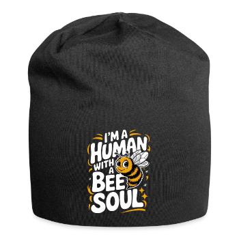 abeille abeille apicultrice abeille abeille - Bonnet en jersey - noir - Devant