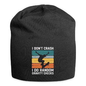 Skateboarding Skater Skateboard Skateboarder - Jersey Beanie - black - Front