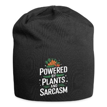 Vegetarian Vegan Veggie Vegetarian - Jersey Beanie - black - Front