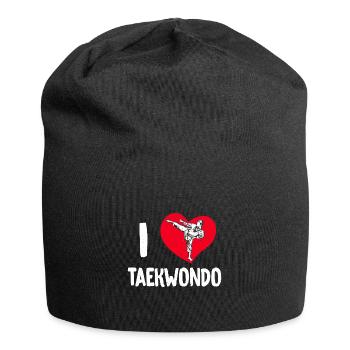 TKD Korean Martial Arts Tae Kwon - Jersey-Beanie - Schwarz - Vorne