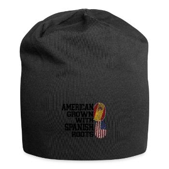 Spanisch Spanien Spanische Wurzeln Geschenk - Jersey-Beanie - Schwarz - Vorne