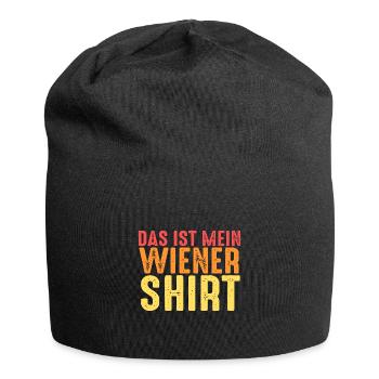 Schnitzel Wiener Wiener Schnitzel Geschenk - Jersey-Beanie - Schwarz - Vorne