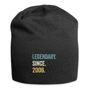 19. Geburtstag 19 Jahre Legendary Since 2006 - Jersey-Beanie - Schwarz - Vorne