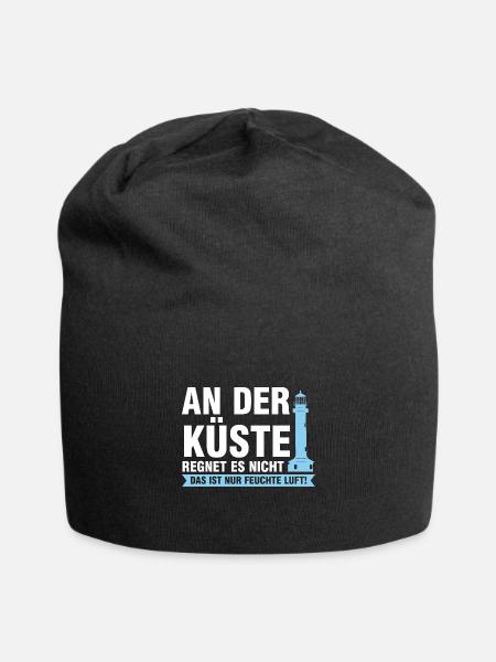 Platdeutsch Norddeutschen Möwe Geschenk - Jersey-Beanie - Schwarz