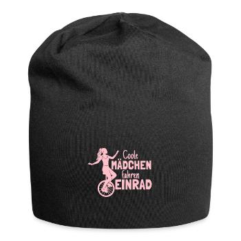 Einradfahrerin Coole Mädchen Fahren Einrad - Jersey-Beanie - Schwarz - Vorne