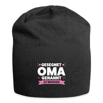Oma Großmutter Omi Geschenk - Jersey-Beanie - Schwarz - Vorne