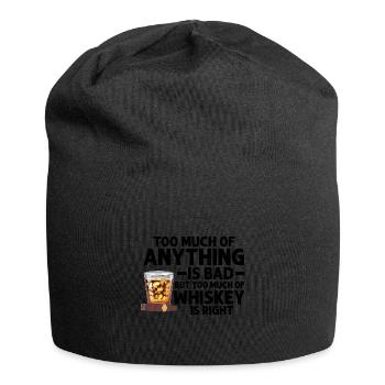 Whiskey trinken Whiskey trinken Whiskey Geschenk - Jersey-Beanie - Schwarz - Vorne