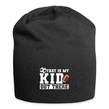 baller fussball baller Geschenk - Jersey-Beanie - Schwarz - Vorne