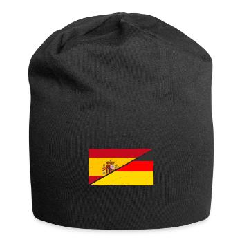 Spanier Deutschland Spanien - Jersey-Beanie - Schwarz - Vorne
