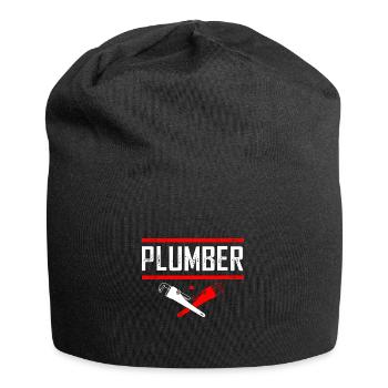 Klempner Installateur - Jersey-Beanie - Schwarz - Vorne