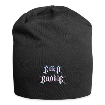 Emo Baddie! Emo Aesthetic Goth - Jersey Beanie - black - Front