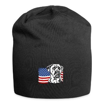 Cane Corso US Amérique Drapeau Chien Chiens Wilsigns - Bonnet en jersey - noir - Devant