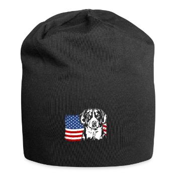 Entlebucher Mountain Dog US Amérique Drapeau Wilsigns - Bonnet en jersey - noir - Devant