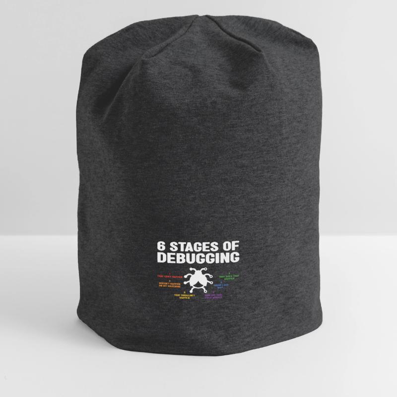 6 Stages Of Debugging Coder Programmer Software De Jersey-Beanie