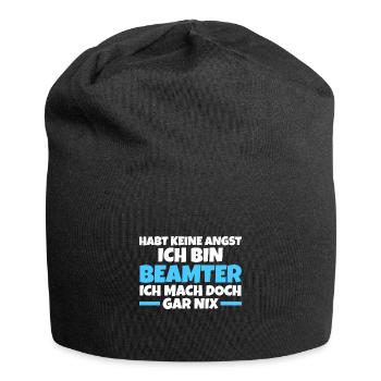 Beamter Beamte Verbeamtung Geschenk - Jersey-Beanie - Schwarz - Vorne