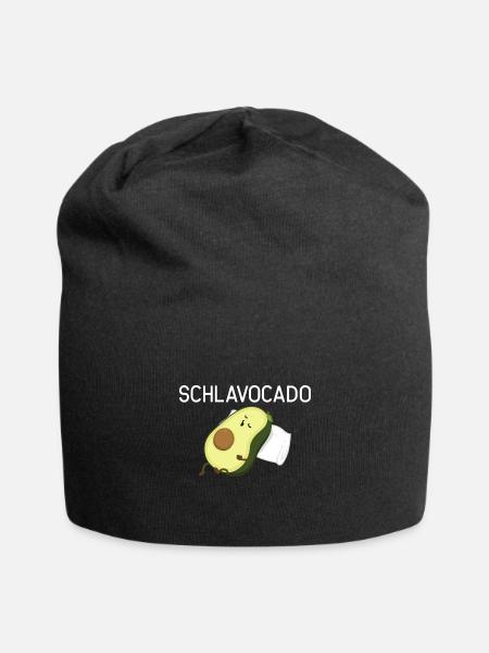 Schlafanzug Avocado Schlafanzug Geschenk - Jersey-Beanie - Schwarz