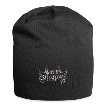 Maman gothique ! Esthétique gothique Croix Y2K - Bonnet en jersey - noir - Devant