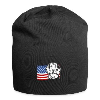 Beagle US Amérique Drapeau Chiens Chien Wilsigns - Bonnet en jersey - noir - Devant