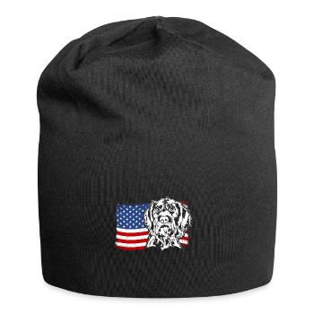 Allemand à poil dur US Drapeau de l’Amérique Wilsigns - Bonnet en jersey - noir - Devant