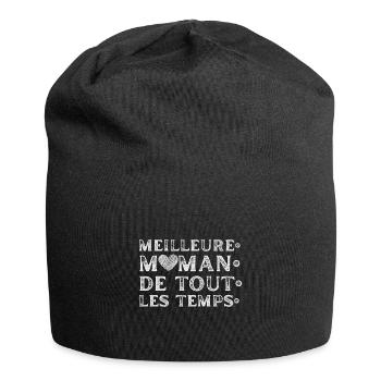 Meilleure maman de tout les temps - Bonnet en jersey - noir - Devant