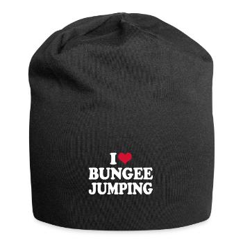 I Love Bungee Jumping - Jersey Beanie - black - Front