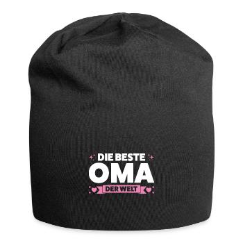 Oma Großmutter Omi Geschenk - Jersey-Beanie - Schwarz - Vorne